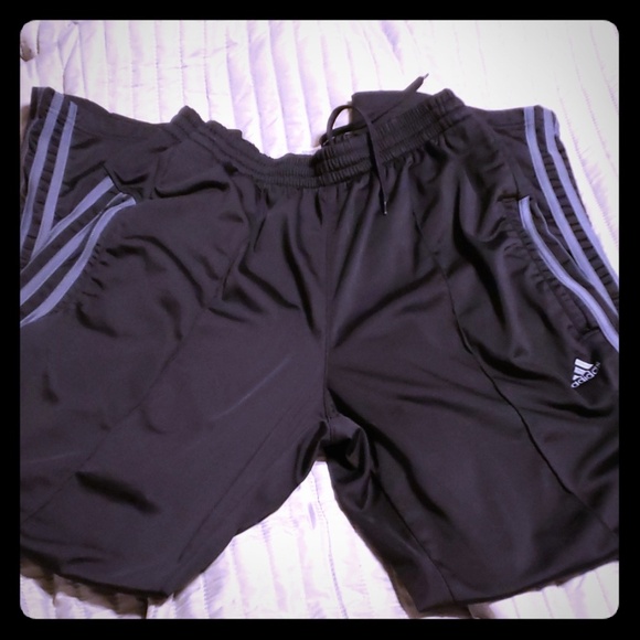 Black & grey joggers Adidas pockets - Picture 1 of 5
